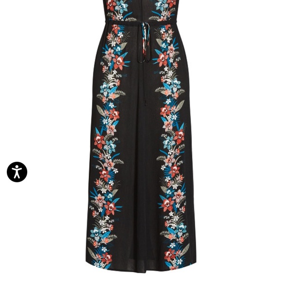 Azores Border Maxi Dress - black - Picture 4 of 5